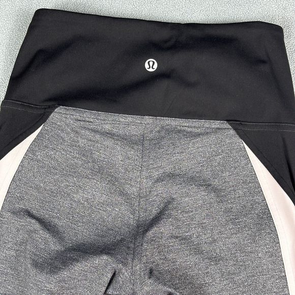Lululemon Get Going Train Leggings Womens 4 Gray Black Pink Blush High Rise 24" - Picture 10 of 13
